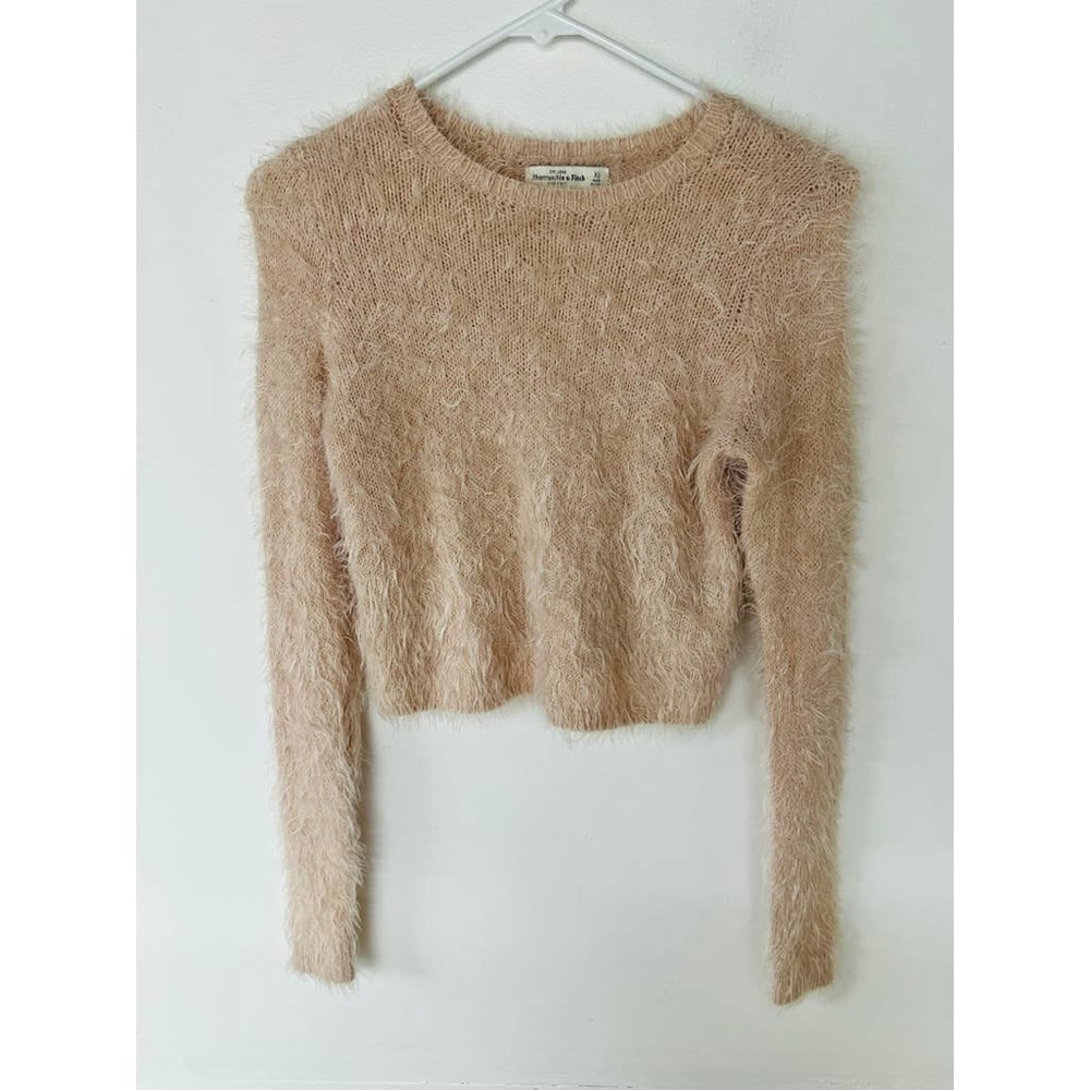 Abercrombie & Fitch Light Pink Fuzzy Sweater